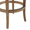 Alaterre Furniture Hanover Swivel Bar Height Bar Stool, Weathered Brown and Beige, 2PK ANHN04FDCR2 - alternate 5